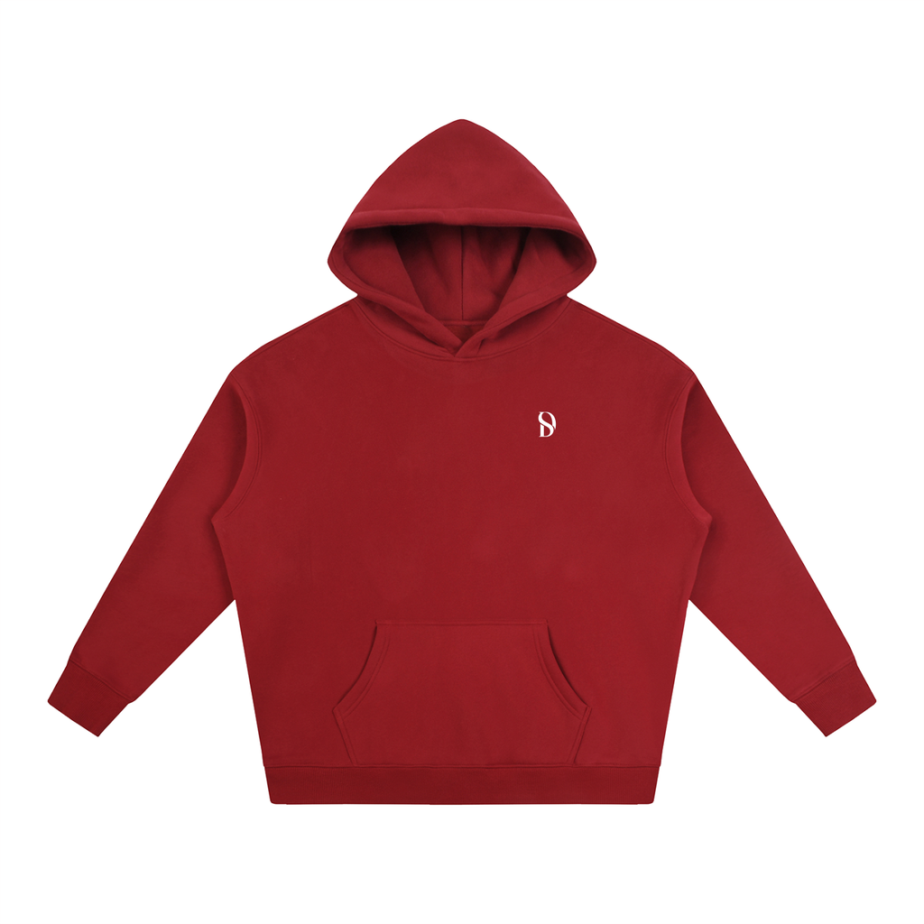 Basic Logo Oversized Fleeced Hoodie