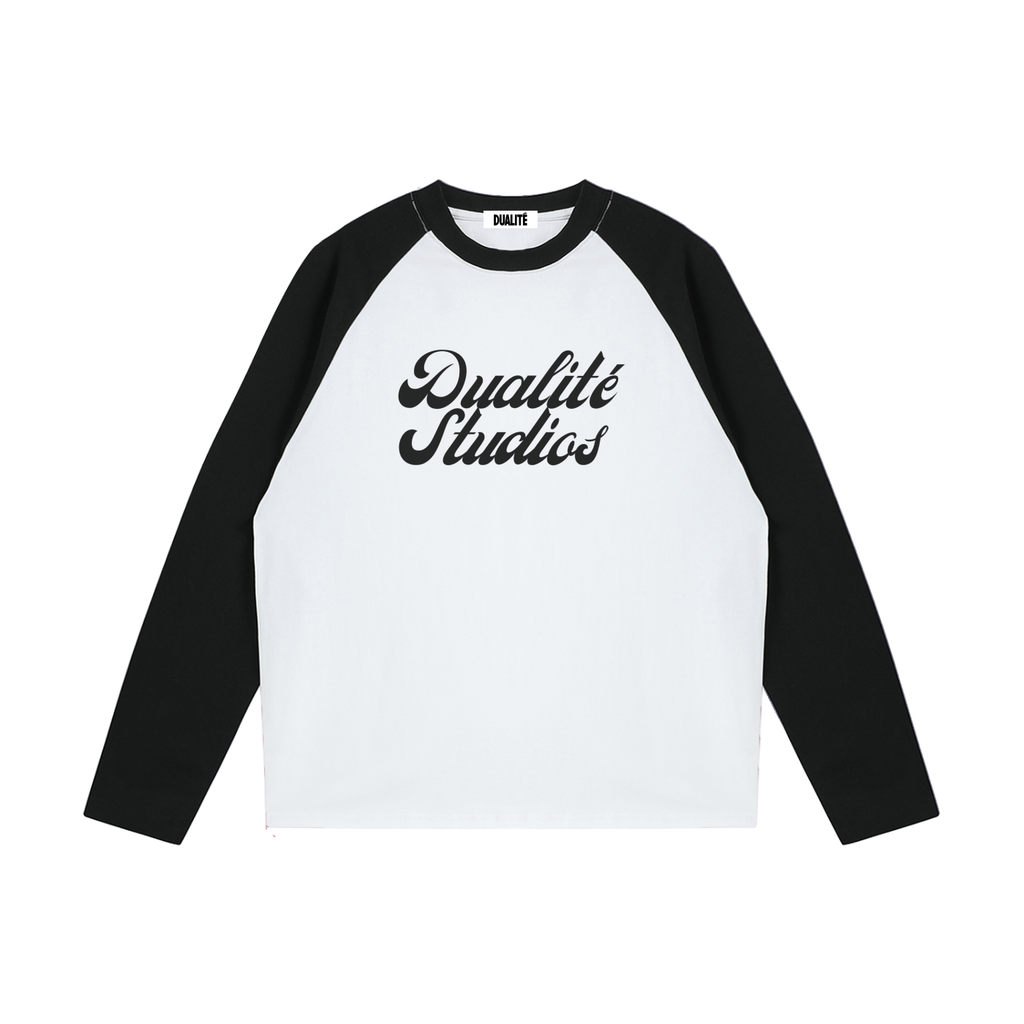 Raglan Longsleeve Black-White