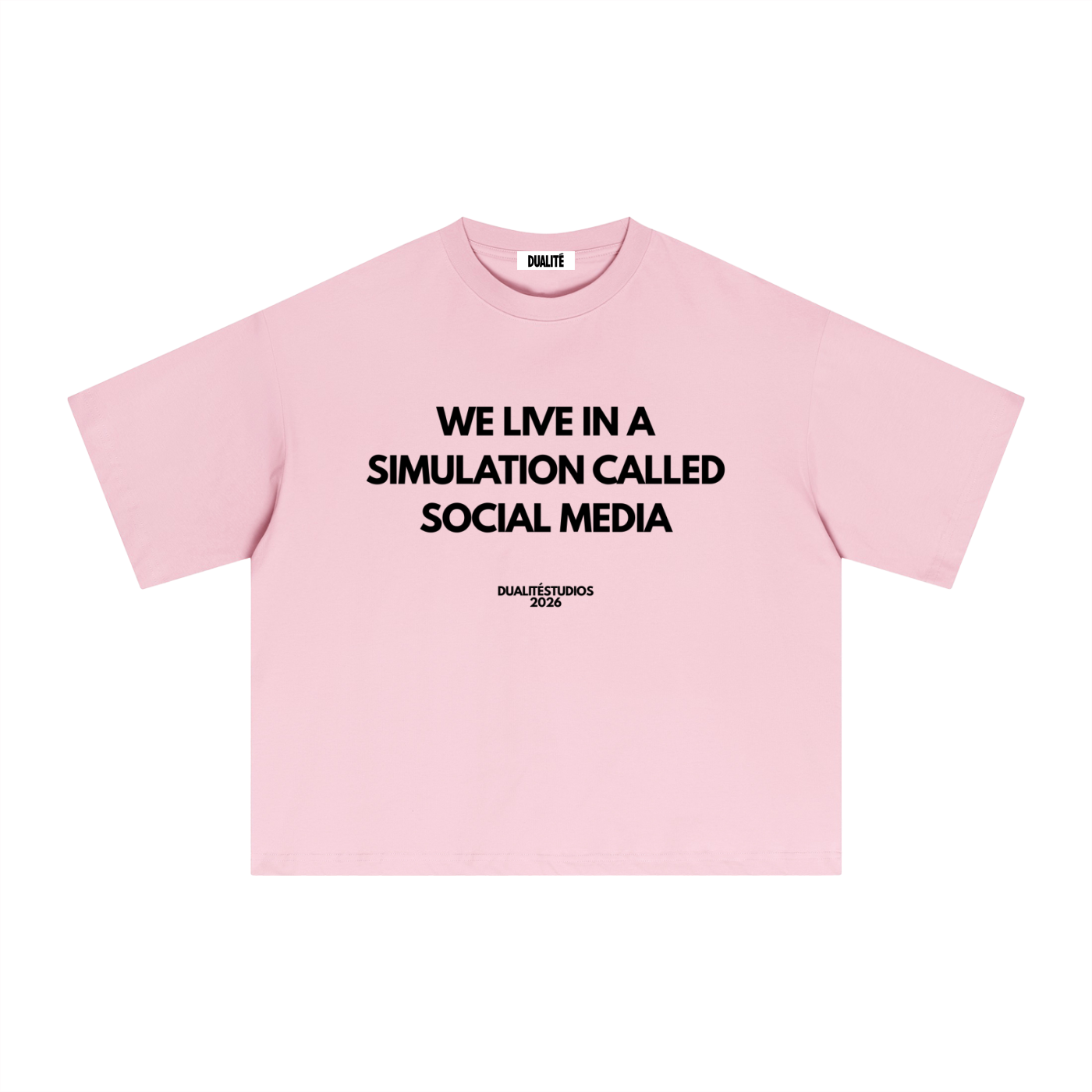 Social Media Statement T-Shirt Pink