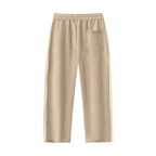 Contrast Side-Stripe Straight-Leg Pants