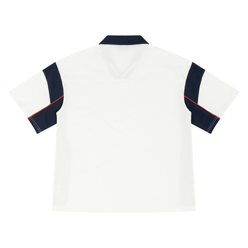 Boxy Color Block Polo Shirt