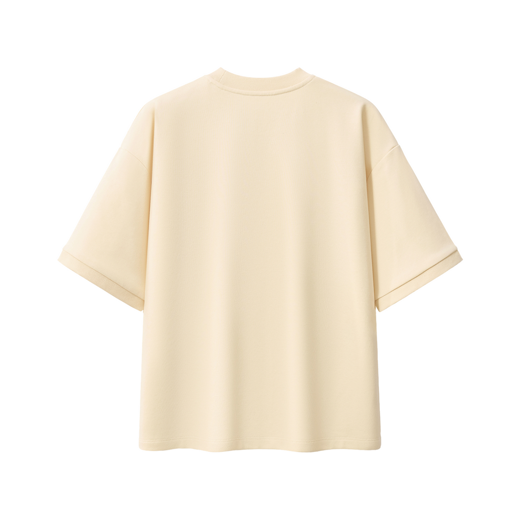 The Tennis Club Heavyweight Boxy T-Shirt - Apricot