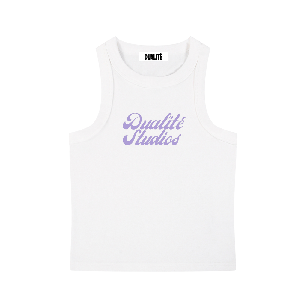 Snow Washed Tank Top White