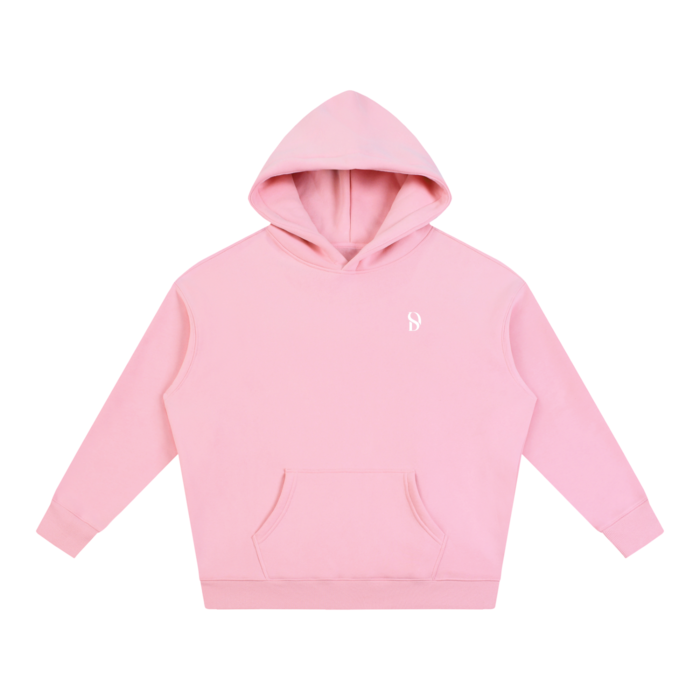 Basic Logo Oversized Fleeced Hoodie