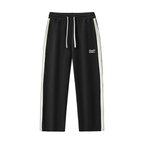 Contrast Side-Stripe Straight-Leg Pants