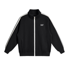 Contrast Side-Stripe Stand Collar Jacket