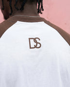 Raglan Longsleeve Coffee-White