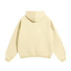 Basic Logo Oversized Fleeced Hoodie - Apricot