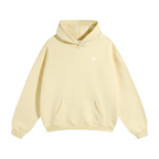 Basic Logo Oversized Fleeced Hoodie - Apricot