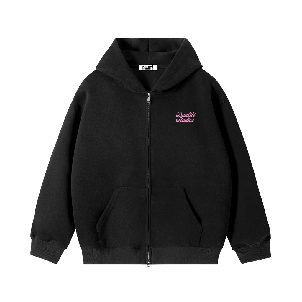 Essential Heavyweight Zip-Hoodie - Black