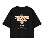 Tennis Club Heavyweight Boxy T-Shirt - Black