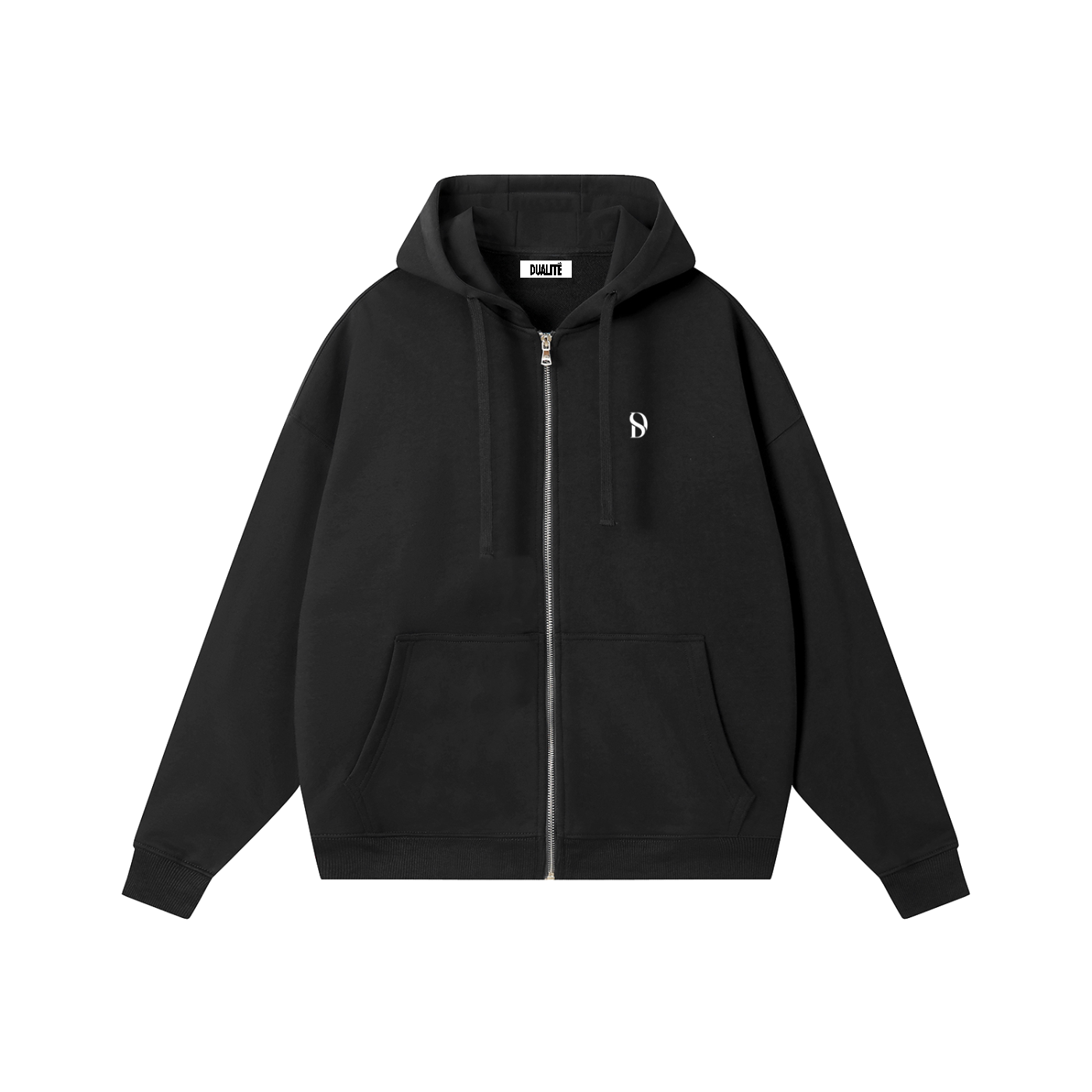 Basic Logo Zip-Hoodie