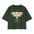 Tennis Club Heavyweight Boxy T-Shirt - Blackish Green