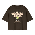 Tennis Club Heavyweight Boxy T-Shirt - Coffee