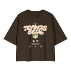 Tennis Club Heavyweight Boxy T-Shirt - Coffee