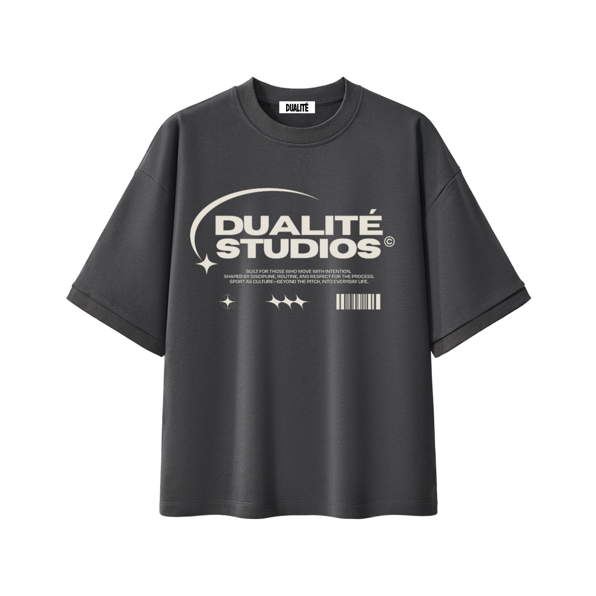 Sport Culture Heavyweight Boxy T-Shirt - Dark Gray