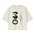 Graphic Heavyweight Boxy T-Shirt - Gray