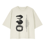 Graphic Heavyweight Boxy T-Shirt - Gray