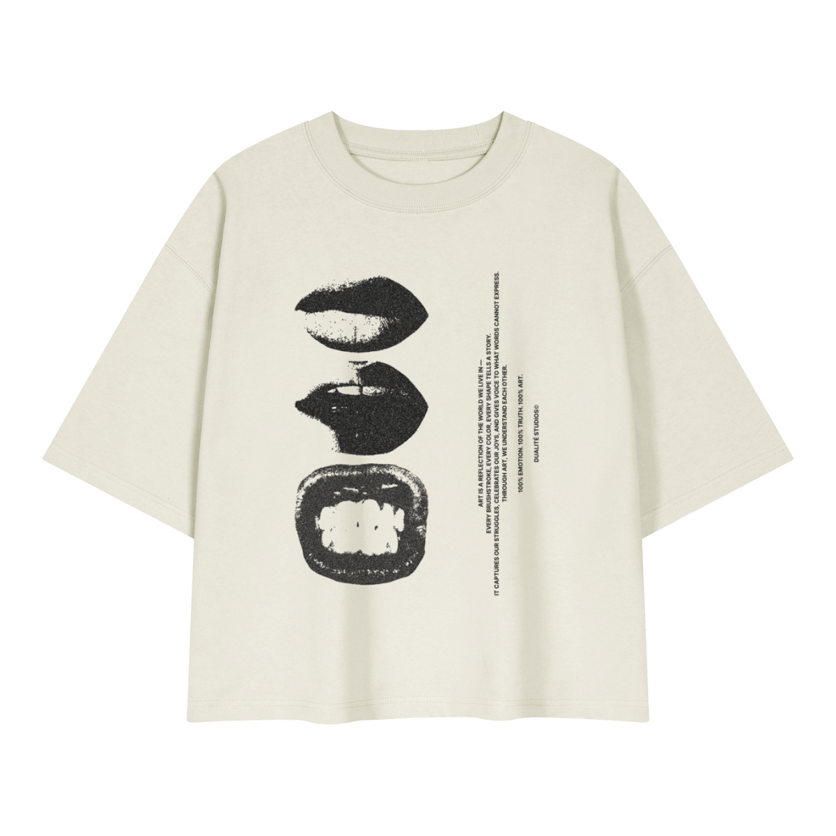 Graphic Heavyweight Boxy T-Shirt - Gray