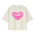Heart Logo Heavyweight Boxy T-Shirt - Gray