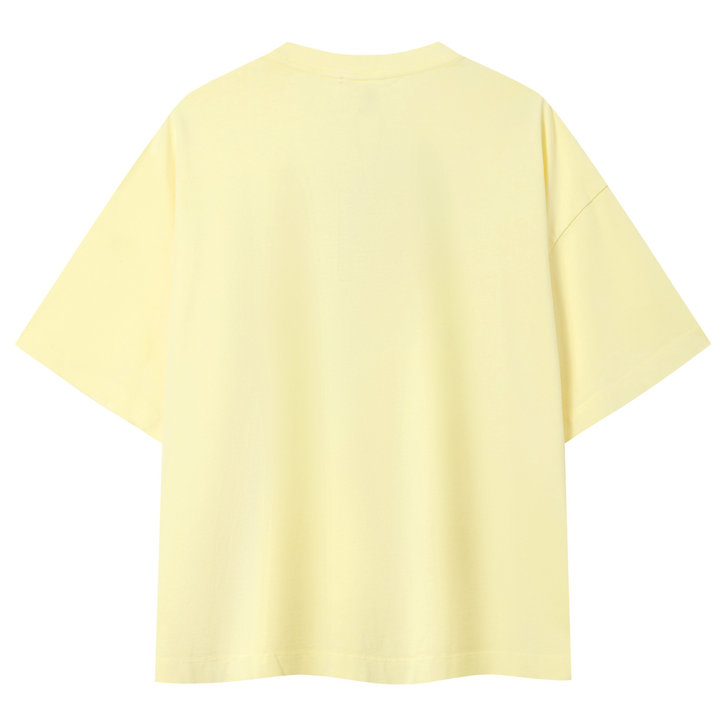 Essential Vintage Wash Boxy T-Shirt - Light Yellow