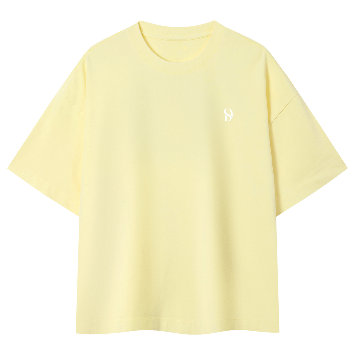 Essential Vintage Wash Boxy T-Shirt - Light Yellow