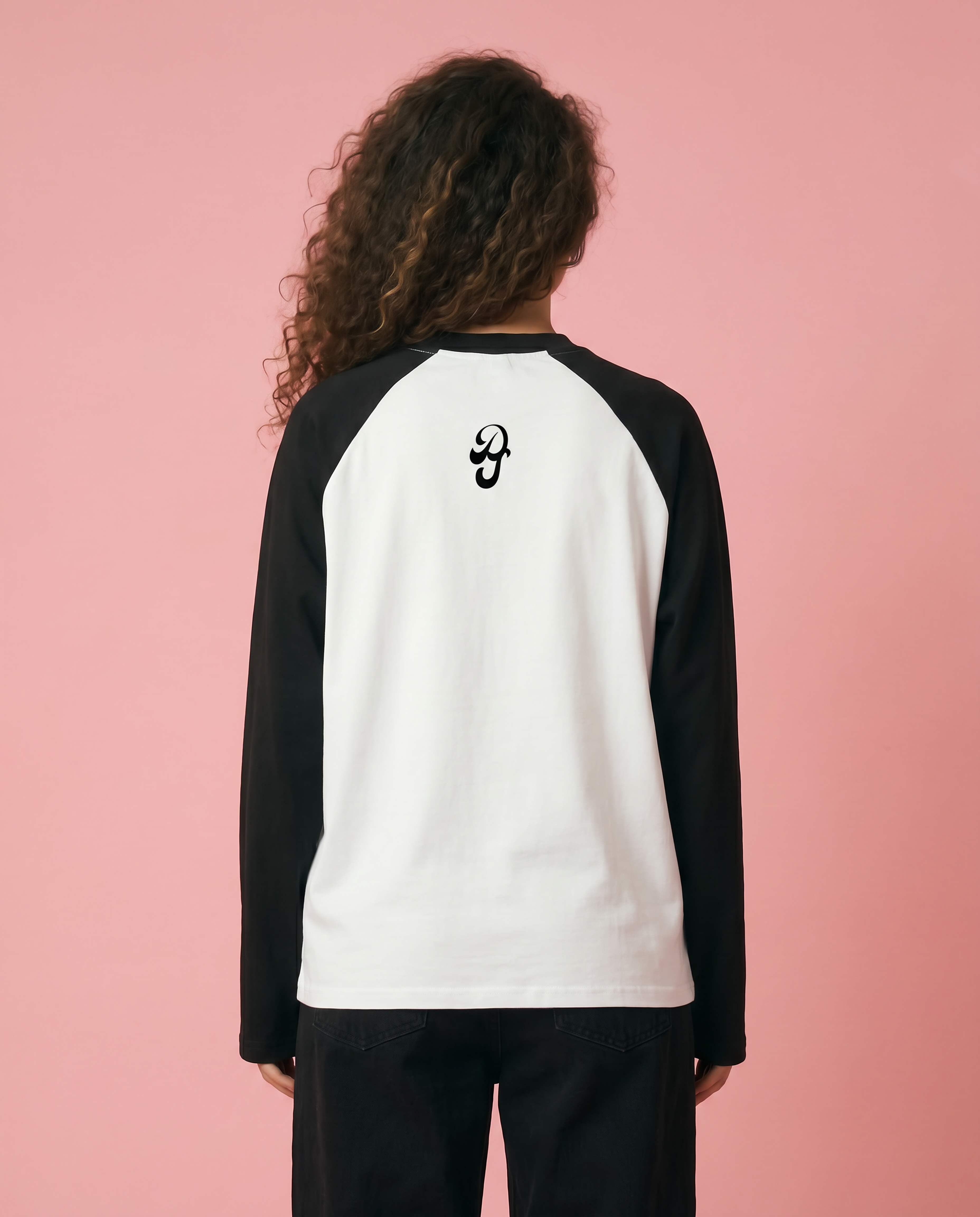 Raglan Longsleeve Black-White