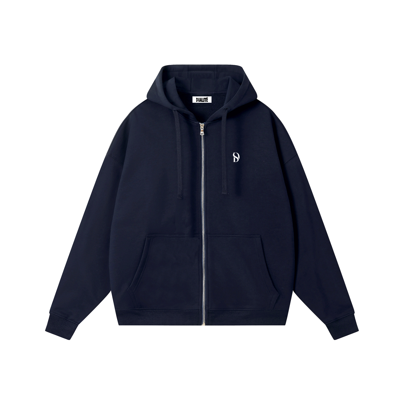 Basic Logo Zip-Hoodie
