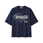 Sport Culture Heavyweight Boxy T-Shirt - Navy Blue