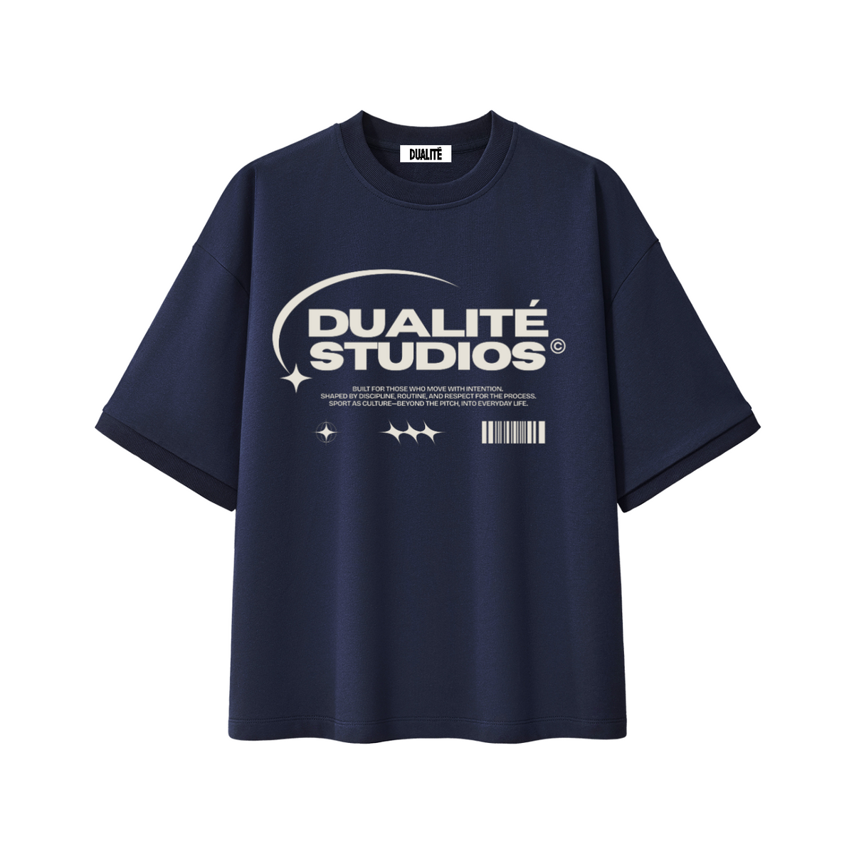 Sport Culture Heavyweight Boxy T-Shirt - Navy Blue