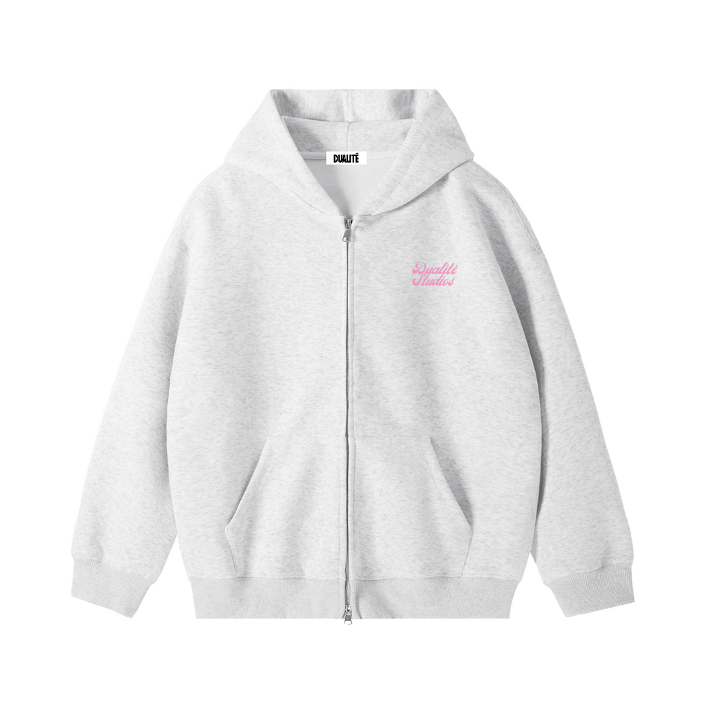 Essential Heavyweight Zip-Hoodie - Oat Grey