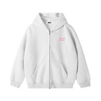Essential Heavyweight Zip-Hoodie - Oat Grey