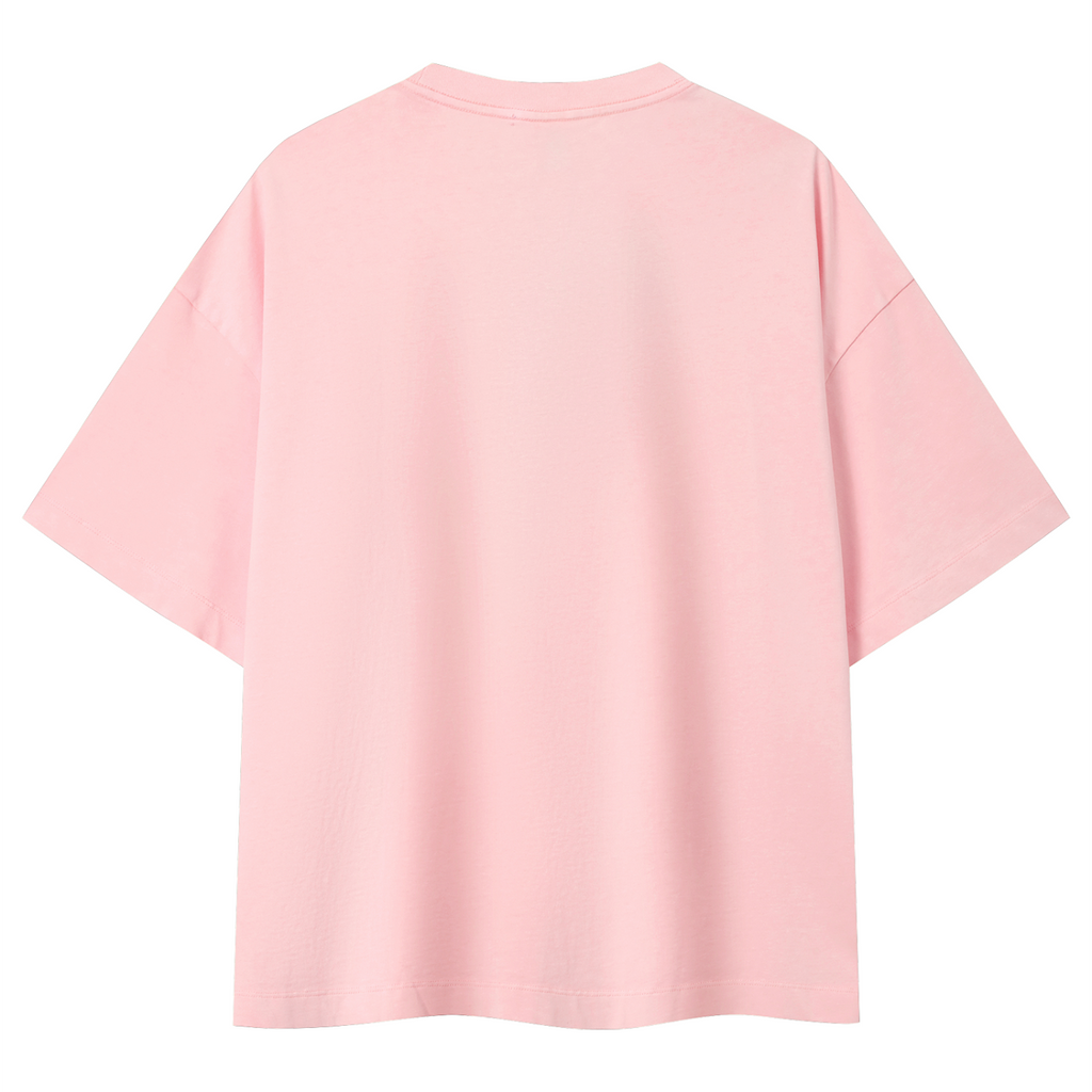 Essential Vintage Wash Boxy T-Shirt - Pink