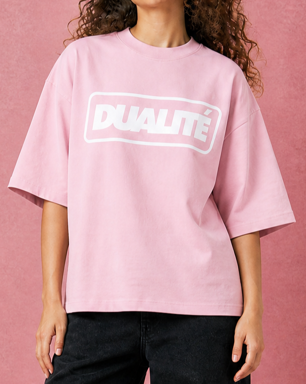 Retro Box Logo T-Shirt Pink