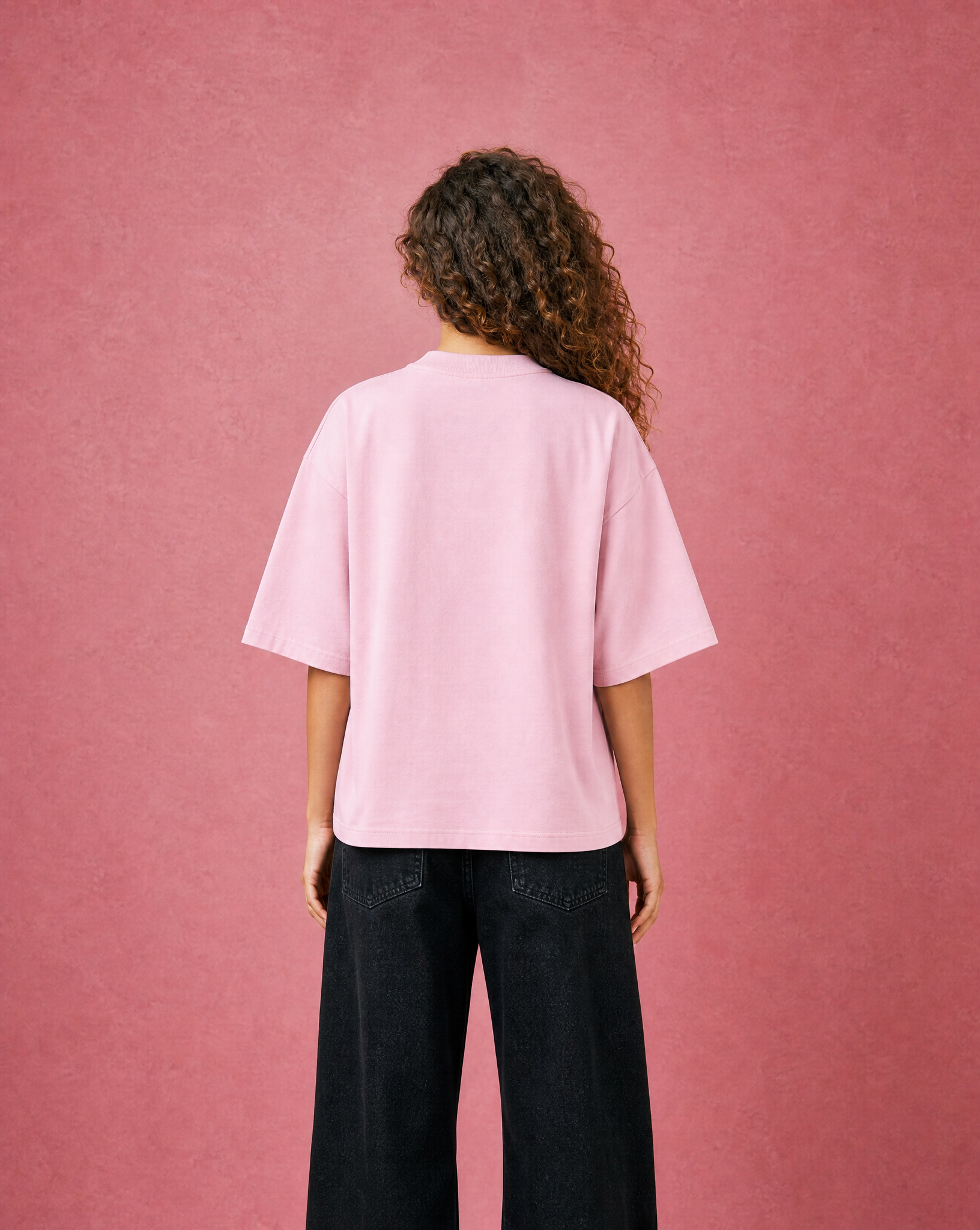 Retro Box Logo T-Shirt Pink