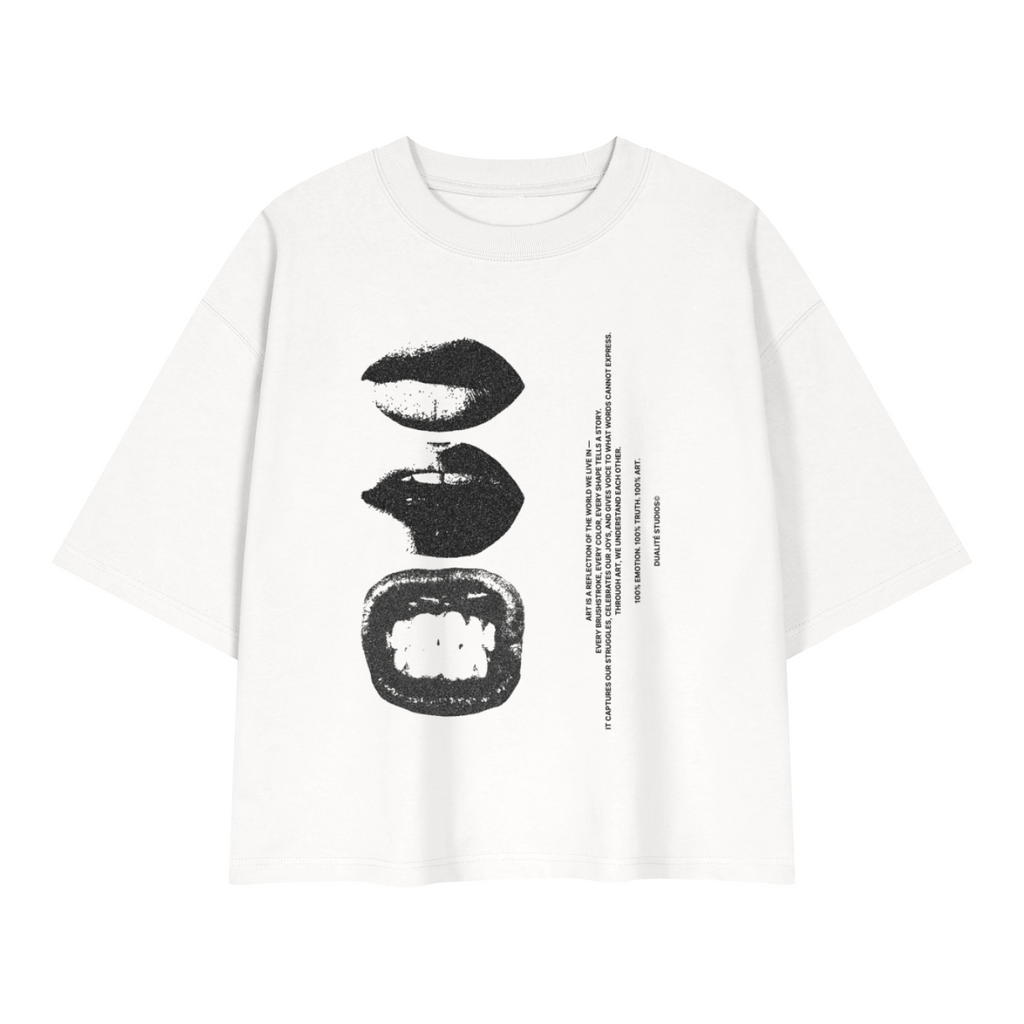 Graphic Heavyweight Boxy T-Shirt - White