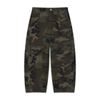 Camo Barrel Leg Cargo Pants