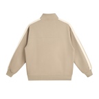 Contrast Side-Stripe Stand Collar Jacket