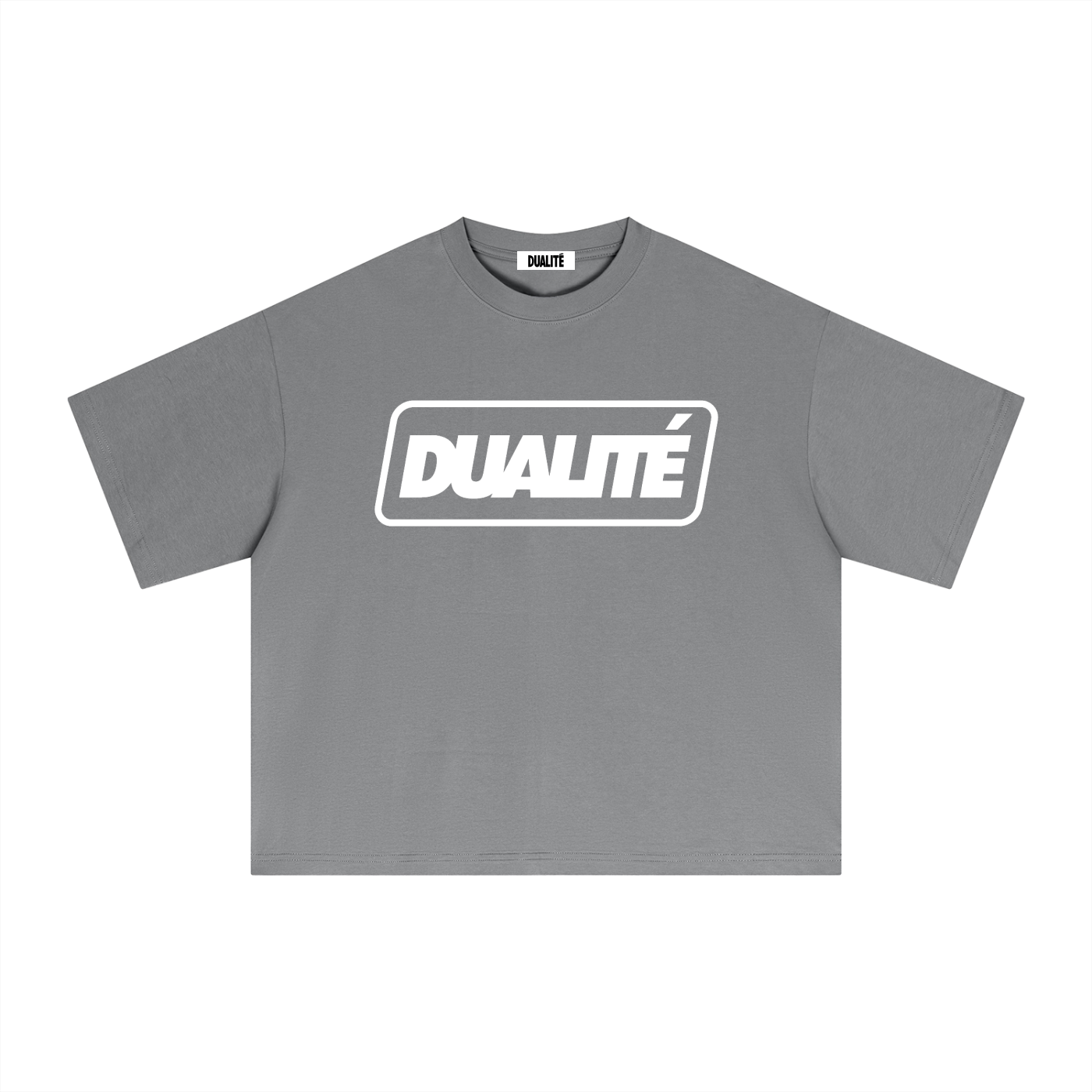 Retro Box Logo T-Shirt Pink Grey