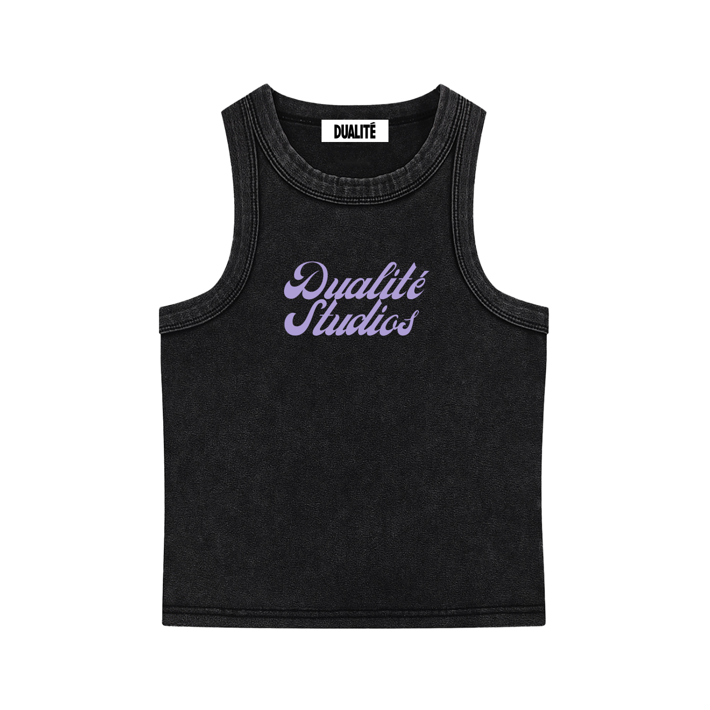Snow Washed Tank Top Black