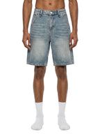 Vintage Wash Denim Shorts