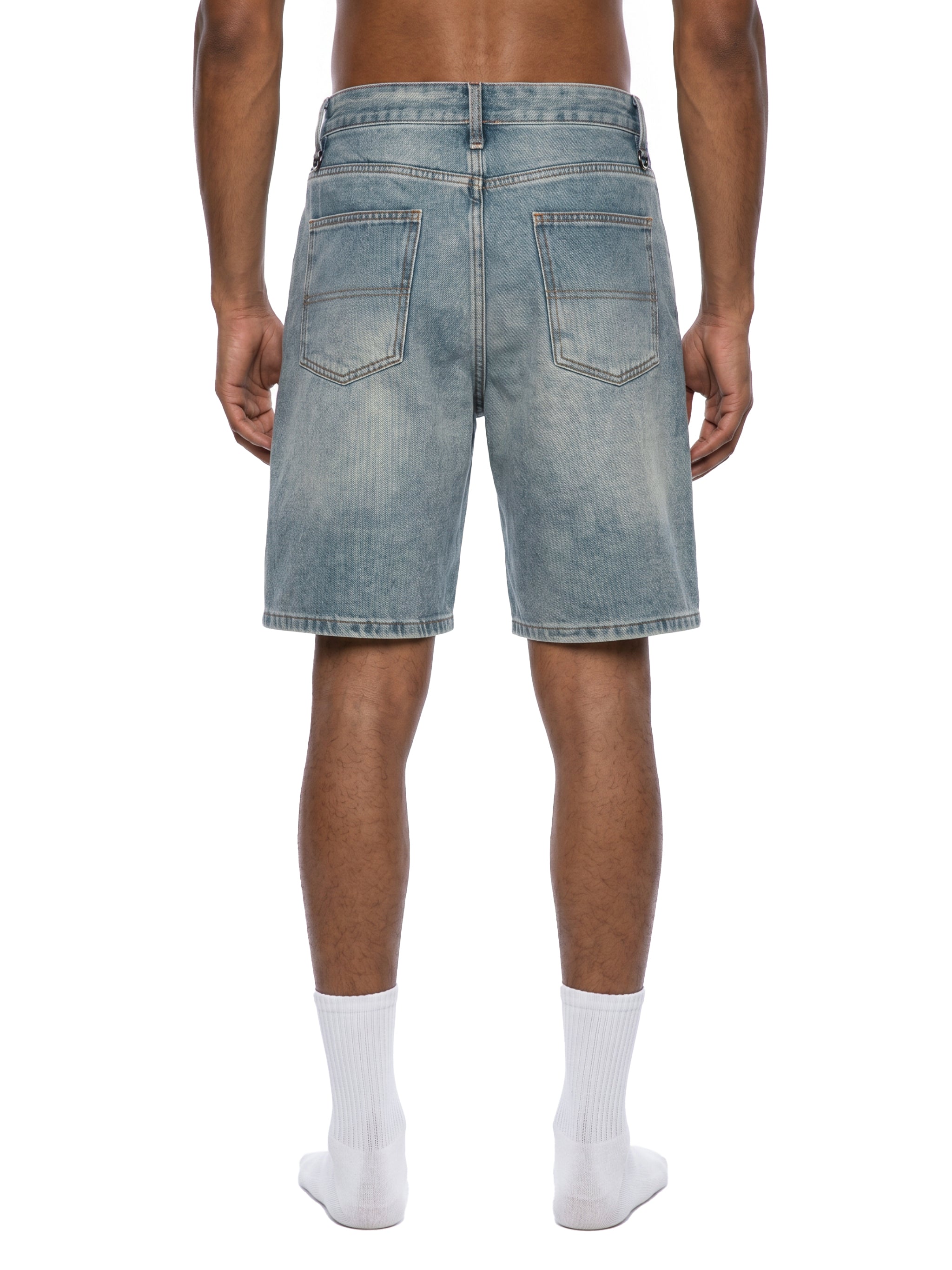 Vintage Wash Denim Shorts