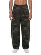 Camo Barrel Leg Cargo Pants